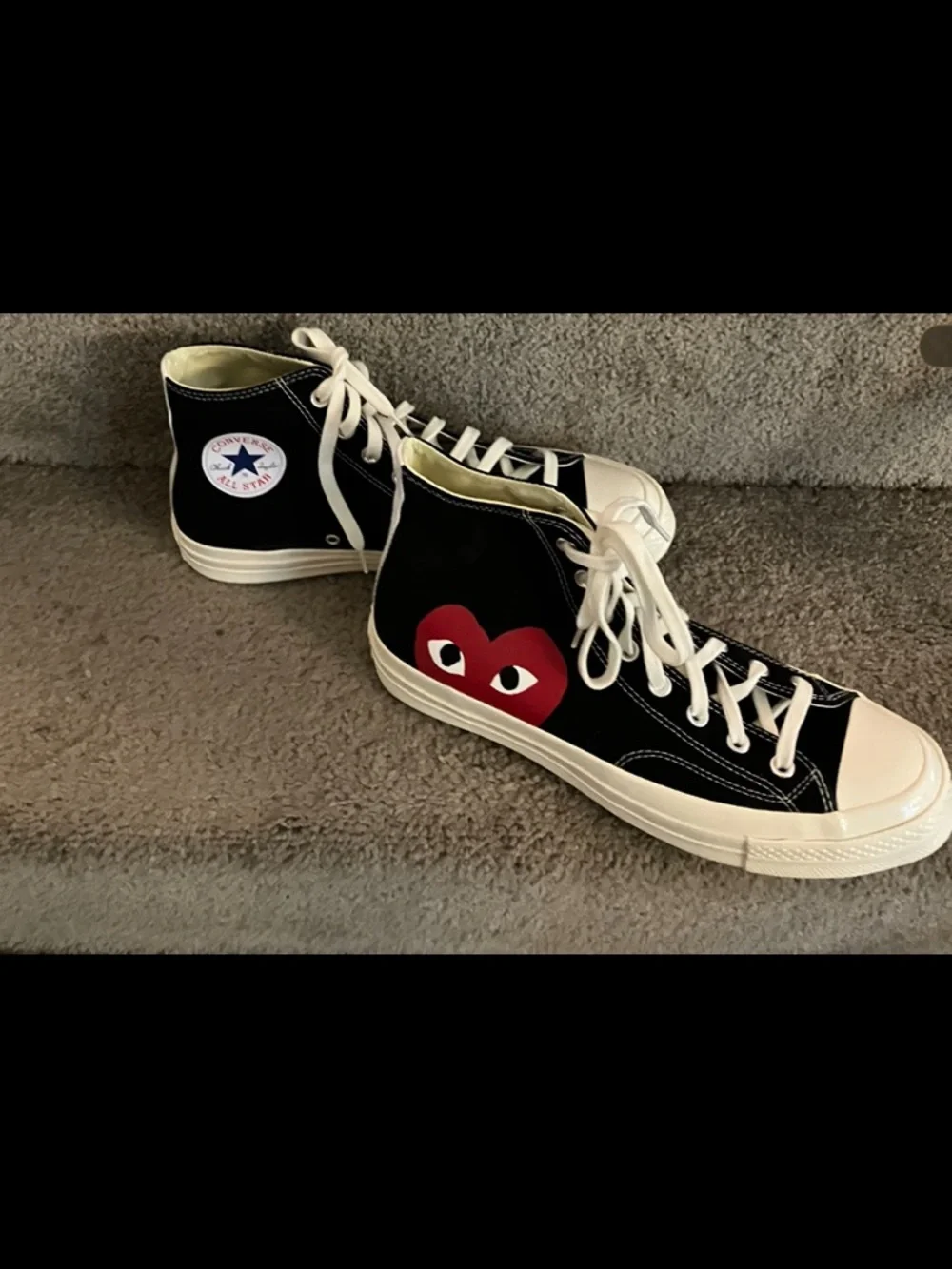NWB CONVERSE X PLAY COMME DES GARÇONS CHUCK 70 HIGH TOP SNEAKERS MNS 10 WMS 12